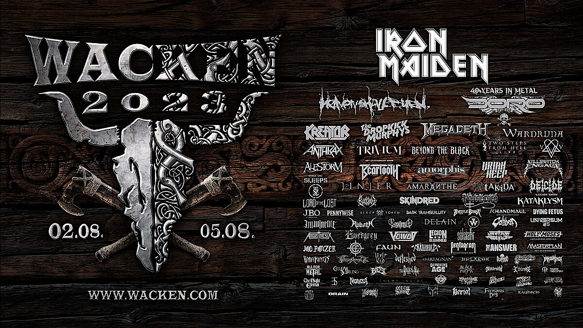 20 more bands will reinforce the WOA 2023! Wacken Open Air