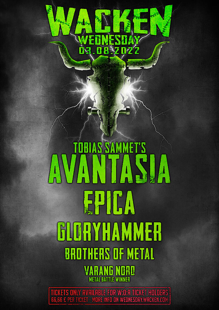 Wacken Wednesday Bandposter