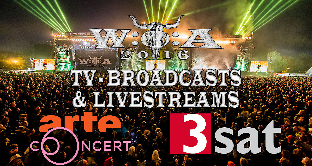 3sat livestream time table from WOA Wacken Open Air