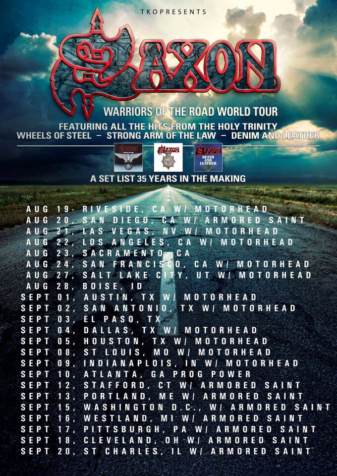 Saxon Neue US Tour Dates Wacken Open Air