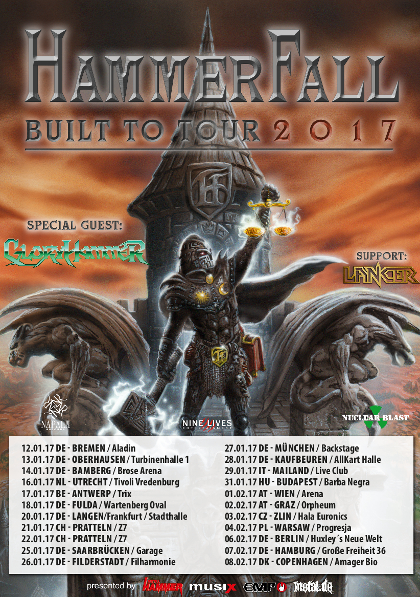 Hammerfall kündigen Toursupport an Wacken Open Air