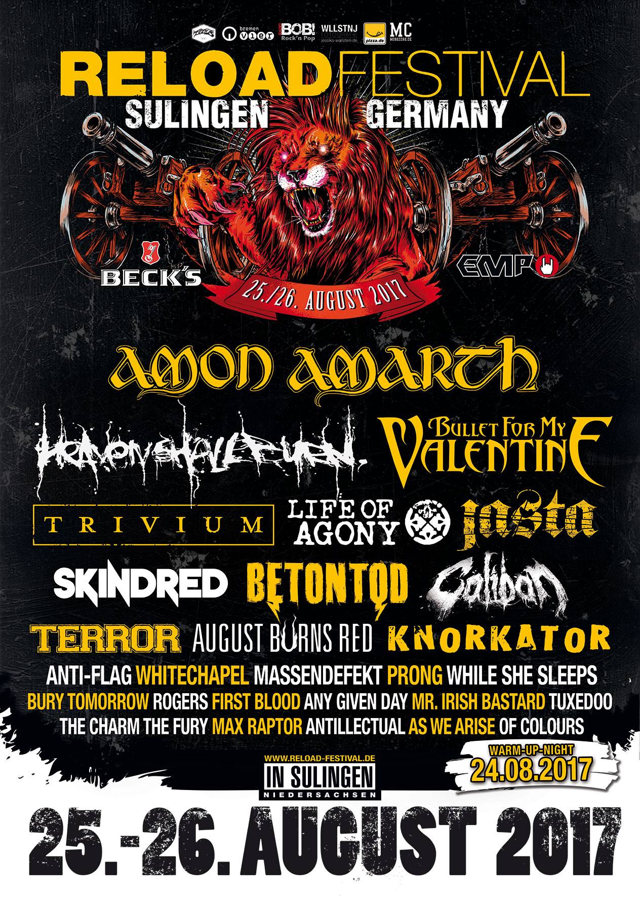 Reload Festival veröffentlicht Spielplan, Tagestickets erhältlich WO