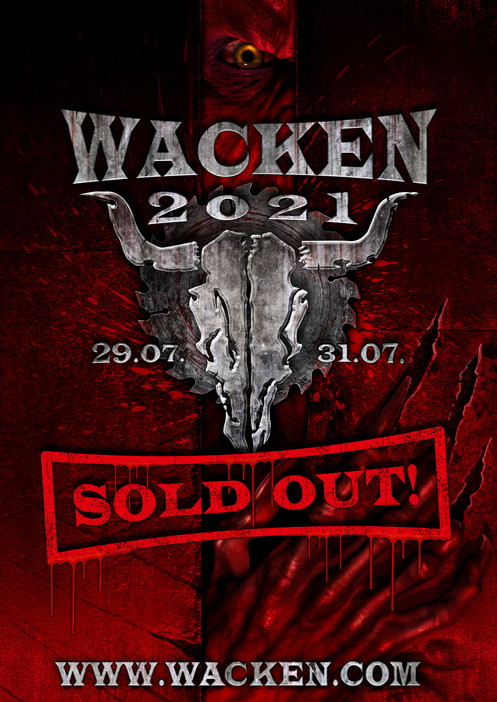 The 2021 french open is an upcoming grand slam tennis tournament to be played on outdoor clay courts. French Open Poster 2021 - Das Wacken Open Air 2021 ist ausverkauft! | W:O:A - Wacken ...