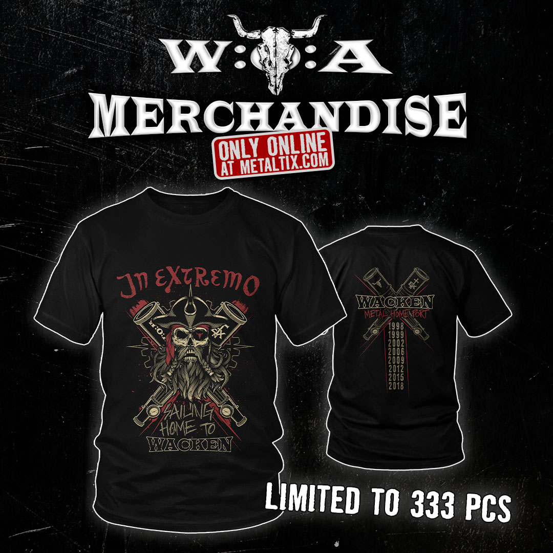 Jetzt neu! Die limitierten In Extremo x Wacken Shirts Wacken Open Air
