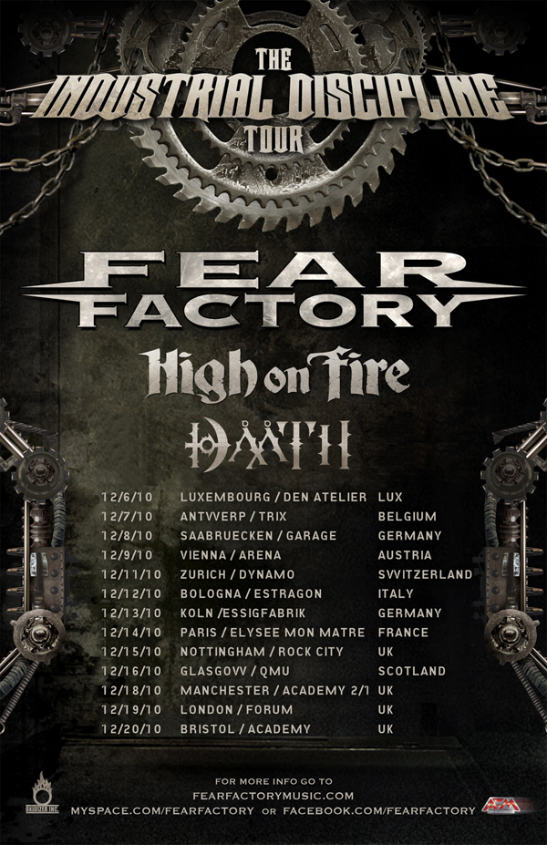 fear factory tour deutschland