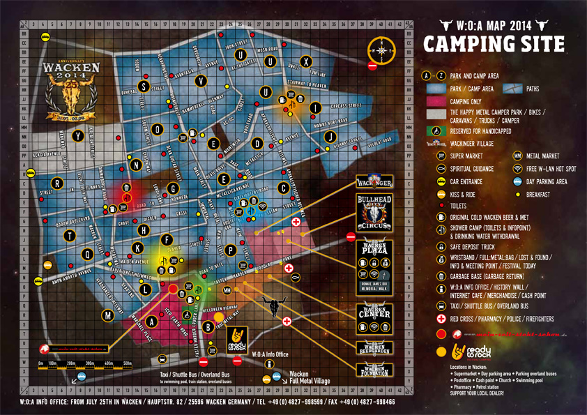 Camping Site & Holy Wacken Land Plan 2014 & Infos zu neuen
