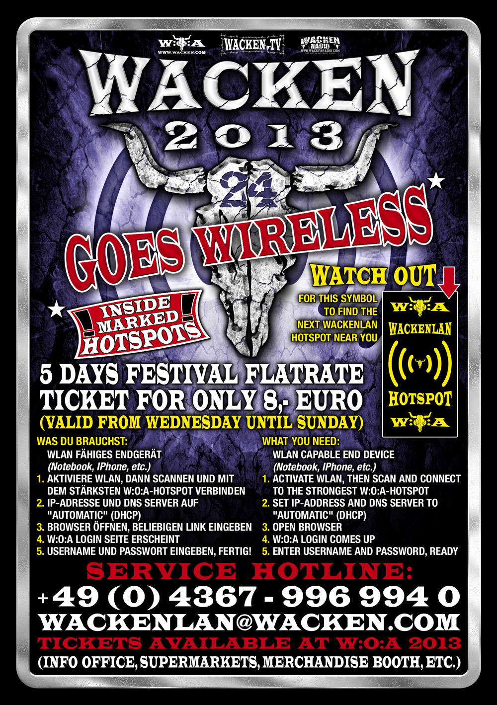Wacken Goes Wireless - WiFi At W:O:A 2013 | Wacken Open Air